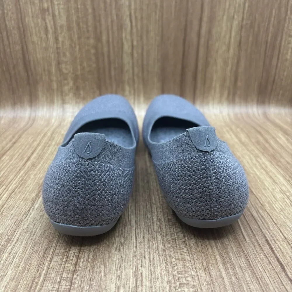 Allbirds Tree Breezers‎ Gray Knit Slip-On Round Toe Ballet Flats Women’s Size 9